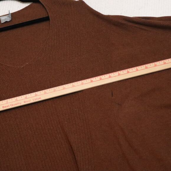 ASOS Oversized Brown Knit Poncho Sweater Tunic - Picture 4 of 7